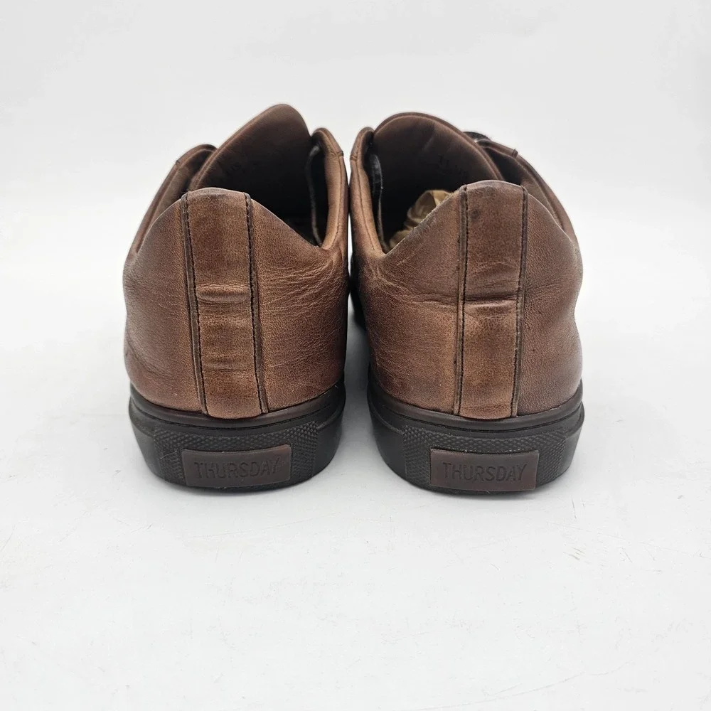 Thursday Boots Premier Low Top Shoes Mens 11 Brown Leather Lace Up Minimalist